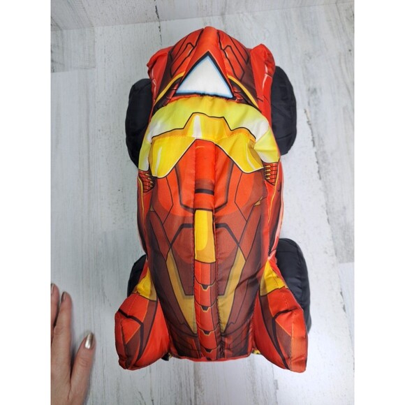 Marvel Iron Man Monster Jam Plush Truck Pillow HTF 2010 Stuffed Puff Toy - Picture 11 of 16